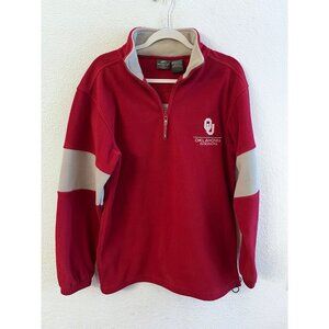 University Oklahoma fleece pullover shirt mens size medium